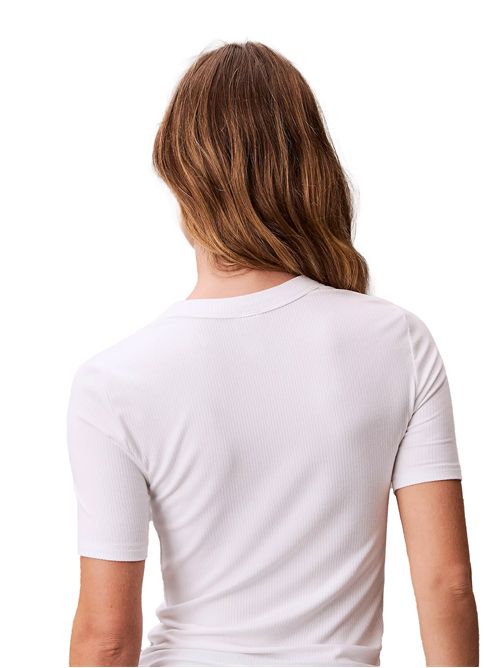CALVIN KLEIN Ribbed Stretch T-shirt CALVIN KLEIN | LV044C901GYAA